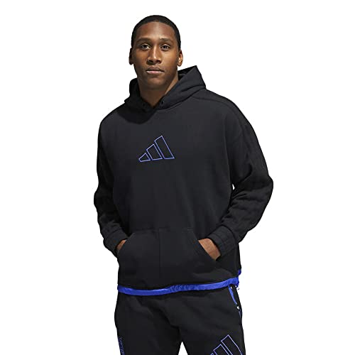 adidas Men's Daniel Patrick X Hoops Hoodie, Black, Large at Amazon